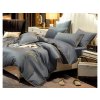 Luxusní povlečení z mikrovlákna s výšivkou SOPHAE, šedé