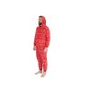 Vánoční dámský overal CHRISTMAS ONESIE červený s norským vzorem