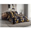 Posteljina od mikrovlakana GOLD BUTTERFLY crna