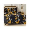 Posteljina od mikrovlakana GOLD BUTTERFLY crna