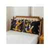 Posteljina od mikrovlakana GOLD BUTTERFLY crna