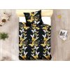 Posteljina od mikrovlakana GOLD BUTTERFLY crna