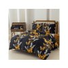 Posteljina od mikrovlakana GOLD BUTTERFLY crna