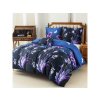 Stylové tmavě modré povlečení VIOLET BUTTERFLY s motivem motýlů