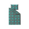 Zimní zelené povlečení KOSTKA – komfortní flanelová varianta