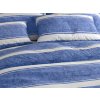 Modré pruhované povlečení BLUE LINE z Renforcé bavlny