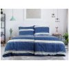 Elegantní povlečení z Renforcé bavlny BLUE LINE modré pro moderní ložnici