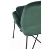 30840 8 tmave zelena sametova zidle lase 454