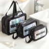 WASHBAG kosmetická sada 3 ks, voděodolné a omyvatelné tašky, moderní vzhled, praktické zipové uzavírání.