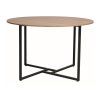 Kulatý jídelní stůl ALTO 120x120 s deskou v dekoru dub a moderním designem