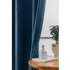 Designový petrolejový zatemňovací závěs VELVET 140x250 cm