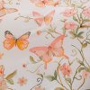 Moderní povlečení z mikrovlákna ORANGE BUTTERFLY bílé pro útulnou ložnici