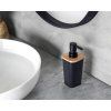 Stylový černý dávkovač na mýdlo NATUREO 200 ml s minimalistickým designem