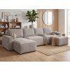 Kutna garnitura u obliku slova U SMART COSARO 295x140 cm, bež