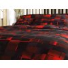 Designové bavlněné povlečení GRAPHIO v červené a černé