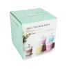 Designový porcelánový hrnek AQUELLE modrý 280 ml s víčkem
