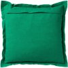 Stylový zelený povlak na polštář BURTO EMERALD 45x45 cm s jemnými třásněmi