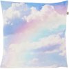 Nebesky modrý povlak na polštář RAINBOW 45x45 cm s obláčky