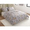 Šedé povlečení SHEEP DREAM z mikrovlákna s motivem oveček