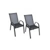 Set 2 vrtnih stolica TAVERNO crna