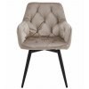 Designové jídelní křeslo JORK360 VELVET béžové s měkkým čalouněním
