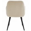 Moderní jídelní křeslo NANA VELVET krémové s čalouněním