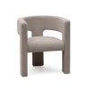 Béžovošedé designové křeslo ALPAH LOOP – moderní elegance pro váš interiér