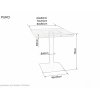 Elegantní stůl PURO 60x60 černý s deskou dubového vzhledu
