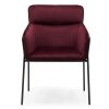 Vínové jídelní křeslo HELSINKI VELVET s designovým čalouněním