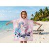81347 2 detske ponco magical ruzove 60x120 cm
