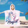 81347 1 detske plazove ponco magical ruzove 60x90 cm