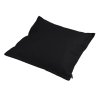 Polštář EMPARO 50x50 cm černý s ozdobným lemem na zahradu