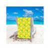 Svěží zelený plážový set LEMONS – osuška a pončo pro celou rodinu