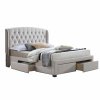 24879 kremova postel s uloznym prostorem akana 180 x 200 cm