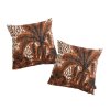 Venkovní polštáře TERRABANA hnědé 45x45 cm – sada 2 ks na zahradu
