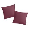 Sada 2 vínových venkovních polštářů EMPARO 50x50 cm na zahradu