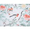 Barevné povlečení PETALIA z mikrovlákna s motivem květin a ptáčků