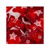 Stylový přehoz na postel VELVET CHRISTMAS s jeleny a hvězdami