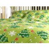 Stylové povlečení CHRISTMAS TREE zelené – mikrovlákno, flanel