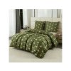 Flanelové povlečení z mikrovlákna WHITE BOW zelené s bílými mašlemi