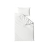 Stylové krepové povlečení LUXERA bílé s hotelovým uzávěrem