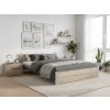 Krevet IKAROS 120 x 200 cm, hrast sonoma/siva