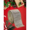 Třpytivá stuha FESTIVE 5 cm x 2 m zlato-stříbrná pro slavnostní dekorace