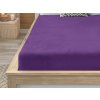 Prostěradlo mikroplyš SOFT 90x200 cm tmavě fialové na jednolůžko