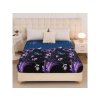 Tmavě modré prostěradlo 90x200 VIOLET BUTTERFLY s motýlím vzorem
