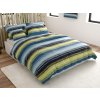 Povlečení z mikrovlákna BLUE STRIPES modré s pruhovaným vzorem