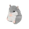 Šedý plyšový křeček 2v1 s dekou pro děti