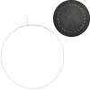 LED závěsná dekorace CIRCLE stříbrná – kruh 70 cm se světly