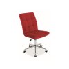 Burgundy uredska stolica Q-020 VELVET  BLUVEL 59