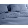 Hotelové modré povlečení LUX z bavlny s kapsou pro snadné převlékání